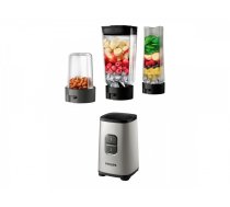 Philips Mini Blender | HR2604/80 Daily Collection | Tabletop | 350 W | Jar material Plastic/Glass | Jar capacity 0.6+0.6 L | Ice crushing | Pearl metal