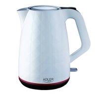 Adler | Kettle | AD 1277 | Standard | 2200 W | 1.7 L | Plastic | 360° rotational base | White