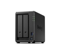 Synology DS723+ 2-bay/AMD Ryzen R1600/2-core 2.6 (base)/3.1 (turbo) GHz/2GB DDR4/2 x 3.5"xHot swap/2x1GbE/1xUSB3.2/eSATA/RAID 0,1/3Y | Synology | 2-Bay | DS723+ | AMD | Ryzen R1600 | Processor frequency 2.6 GHz | 2 GB