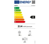 INDESIT | Refrigerator | LI6 S2E W | Energy efficiency class E | Free standing | Combi | Height 158.8 cm | Fridge net capacity 197 L | Freezer net capacity 75 L | 39 dB | White