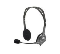 Logitech | Stereo headset | H111 | On-Ear Built-in microphone | 3.5 mm | Grey