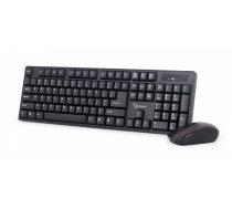 Gembird | Keyboard and mouse | KBS-W-01 | Keyboard and Mouse Set | Wireless | Mouse included | Batteries included | US | Black | 390 g | Numeric keypad