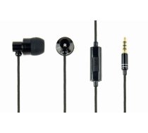 Gembird | Metal earphones with microphone "Paris" | Built-in microphone | 3.5 mm | Black