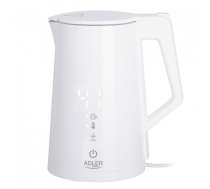 Adler | Kettle | AD 1345w | Electric | 2200 W | 1.7 L | Stainless steel | 360° rotational base | White