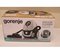 SALE OUT. Gorenje VCEA11CXWII Vacuum cleaner, Bagged, Power 750 W, White | Gorenje | Vacuum cleaner | VCEA11CXWII | Bagged | 750 W | Operating radius 15 m | White | Warranty 22 month(s) | DAMAGED PACKAGING