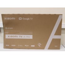 Xiaomi | QLED TV A Pro 2025 | 43'' | Smart TV | Google TV | 4K UHD | Black | DAMAGED PACKAGING