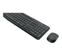 Logitech | MK235 | Keyboard and Mouse Set | Wireless | Mouse included | Batteries included | US | Black | 475 g
