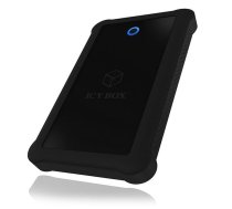 Raidsonic | ICY BOX | IB-233U3-B External enclosure for 2.5" SATA HDD/SSD with USB 3.0 interface and silicone protection sleeve | SATA I, II, III | USB 3.0 | 2.5"