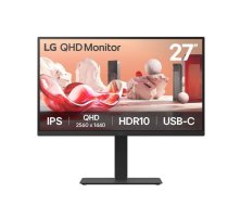 LCD Monitor|LG|27BA75QB-B|27"|Panel IPS|2560x1440|16:9|100Hz|Matte|Speakers|Swivel|Pivot|Height adjustable|Tilt|Colour Black|27BA75QB-B
