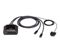 Aten | 2-Port USB-C 4K DisplayPort KVM Switch with Remote Port Selector | US3312 | Warranty 24 month(s)