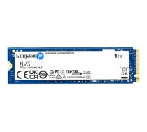 Kingston SSD | NV3 | 1000 GB | SSD form factor M.2 2280 | Solid-state drive interface PCIe NVMe Gen 4.0 (x4) | Read speed 6000 MB/s | Write speed 4000 MB/s