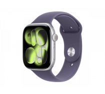 Apple Watch Series 11 GPS 46mm Silver Aluminium Case with Purple Fog Sport Band - S/M | Apple