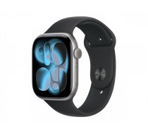 Apple Watch Series 11 GPS + Cellular 46mm Space Grey Aluminium Case with Black Sport Band - S/M | Apple