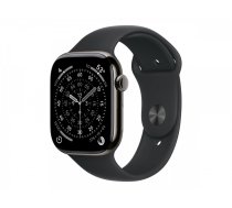 Apple Watch Series 11 GPS + Cellular 46mm Slate Titanium Case with Black Sport Band - M/L | Apple