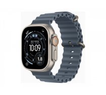 Apple Watch Ultra 3 GPS + Cellular 49mm Natural Titanium Case with Anchor Blue Ocean Band | Apple