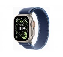 Apple Watch Ultra 3 GPS + Cellular 49mm Natural Titanium Case with Blue/Bright Blue Trail Loop - S/M | Apple