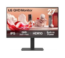 LG | 27BA54QB-B | 27 " | IPS | QHD | 16:9 | 75 Hz | 5 ms | 2560 x 1440 pixels | 350 cd/m² | HDMI ports quantity 2