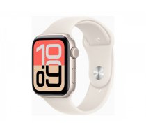 Apple Watch SE 3 GPS + Cellular 44mm Starlight Aluminium Case with Starlight Sport Band - S/M | Apple