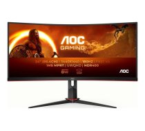 AOC | Gaming Monitor | CU34G2XP/BK | 34 " | VA | 21:9 | 180 Hz | 1 ms | 3440 x 1440 pixels | HDMI ports quantity 2 | Black