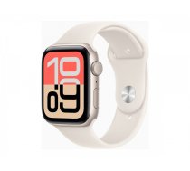 Apple Watch SE 3 GPS + Cellular 44mm Starlight Aluminium Case with Starlight Sport Band - M/L | Apple
