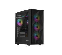 Genesis Gaming PC Case | Diaxid 605 ARGB | Black | Midi Tower | Power supply included No
