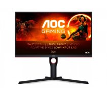 AOC | Monitor | 25G3ZM/BK | 24.5 " | VA | FHD | 16:9 | 240 Hz | 1 ms | 1920 x 1080 | 300 cd/m² | HDMI ports quantity 2 | Black/Red | Warranty 36 month(s)