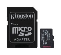 Kingston | UHS-I | 64 GB | microSDHC/SDXC Industrial Card | Flash memory class Class 10, UHS-I, U3, V30, A1 | SD Adapter