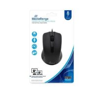 MOUSE USB OPTICAL BLACK/3-BUTTON MROS210 MEDIARANGE