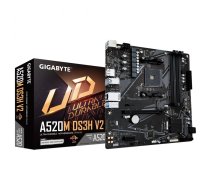 SALE OUT. Gigabyte | A520M DS3H V2 | Processor family AMD | Processor socket AM4 | DDR4 DIMM | Memory slots 2 | Supported hard disk drive interfaces SATA, M.2 | Number of SATA connectors 4 | Chipset AMD A520 | Micro ATX | REFURBISHED, WITHOUT ORIGINAL PA