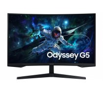 LCD Monitor|SAMSUNG|Odyssey G5|32"|Gaming/Curved|Height adjustable|Matte|Panel VA|2560x1440|16:9|165 Hz|1 ms|Colour Black|LS32CG552EUXEN