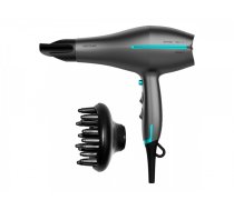 Cecotec Hair dryer | IoniCare 5300 Maxi Aura Black | 2200 W | Number of temperature settings 3 | Ionic function | Black/Grey | Diffuser nozzle