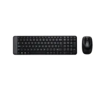 Logitech | Combo Wireless Keyboard and Mouse | MK220 | Keyboard and Mouse | Wireless | Mouse included | US | N/A | Black