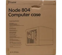 SALE OUT. Fractal Design Node 804 Black - Window | Fractal Design NODE 804 | Side window | 2 - USB 3.0Audio in/outPower button with LED (white)HDD activity LED (white) | Micro ATX | Black | DAMAGED PACKAGING