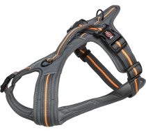 Krūšu siksna : Trixie Fusion touring harness, M–L: 61–75 cm/30 mm, graphite/papaya