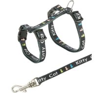 Krūšu siksna ar pavadu kaķiem - Trixie Kitten harness with lead, nylon, 21–33 cm/8 mm, 1.20 m