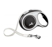 Inerces pavada suņiem: Trixie New COMFORT, tape leash, M: 5 m, black