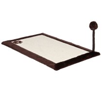 Nagu asināmais : Trixie Scratching mat with plush border, 70 × 45 cm, dark brown