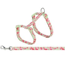 Krūšu siksna ar pavadu kaķiem - Trixie Cat harness with lead, flower power, 35–59 cm/13 mm