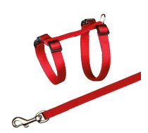 Krūšu siksna un pavada kaķiem : Trixie Harness with Lead 26:43cm/10mm, Lead 1.20m