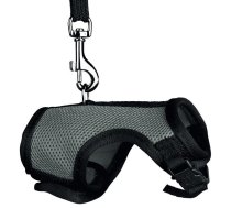 Krūšu siksna un pavada trušiem : Trixie Rabbit soft harness with leash, nylon, 25–32 cm, 1.20 m