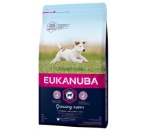 Sausa barība kucēniem - Eukanuba Puppy & Junior, Small, Chicken, 3 kg