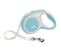 Inerces pavada suņiem - Trixie New COMFORT, tape leash, XS: 3 m, light blue