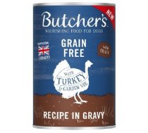 Konservi suņiem : Butchers DOG Original Recipe with turkey in Gravy  400g