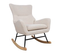 EVELEKT Rocking chair ROMY beige Šūpuļkrēsls