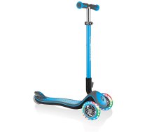 GLOBBER Elite Deluxe with illuminated castors blue - 444-401 444-401 Skrejritenis