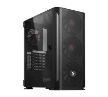 SAVIO Shadow X2 Mesh/Glass Computer Case Black SHADOW X2 Datora korpuss