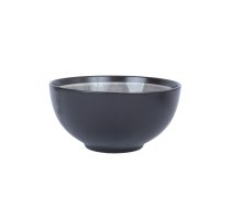 EVELEKT Bowl RITA D12xH7cm, black/grey Bļoda