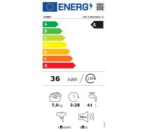 CANDY RP4 276BWMR8/1-S White RP4 276BWMR8/1-S Veļas mazgājamā mašīna