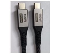 GEMBIRD CCBP-USB3-CMCM100-1.5M Premium USB 3.2 Gen. 2x2 Type-C charging & data cable, 20 Gbps, 100 W, 1.5m CCBP-USB3-CMCM100-1.5M Vads