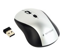 GEMBIRD MUSW-4B-02-BS Wireless optical mouse, black/silver MUSW-4B-02-BS Datorpele